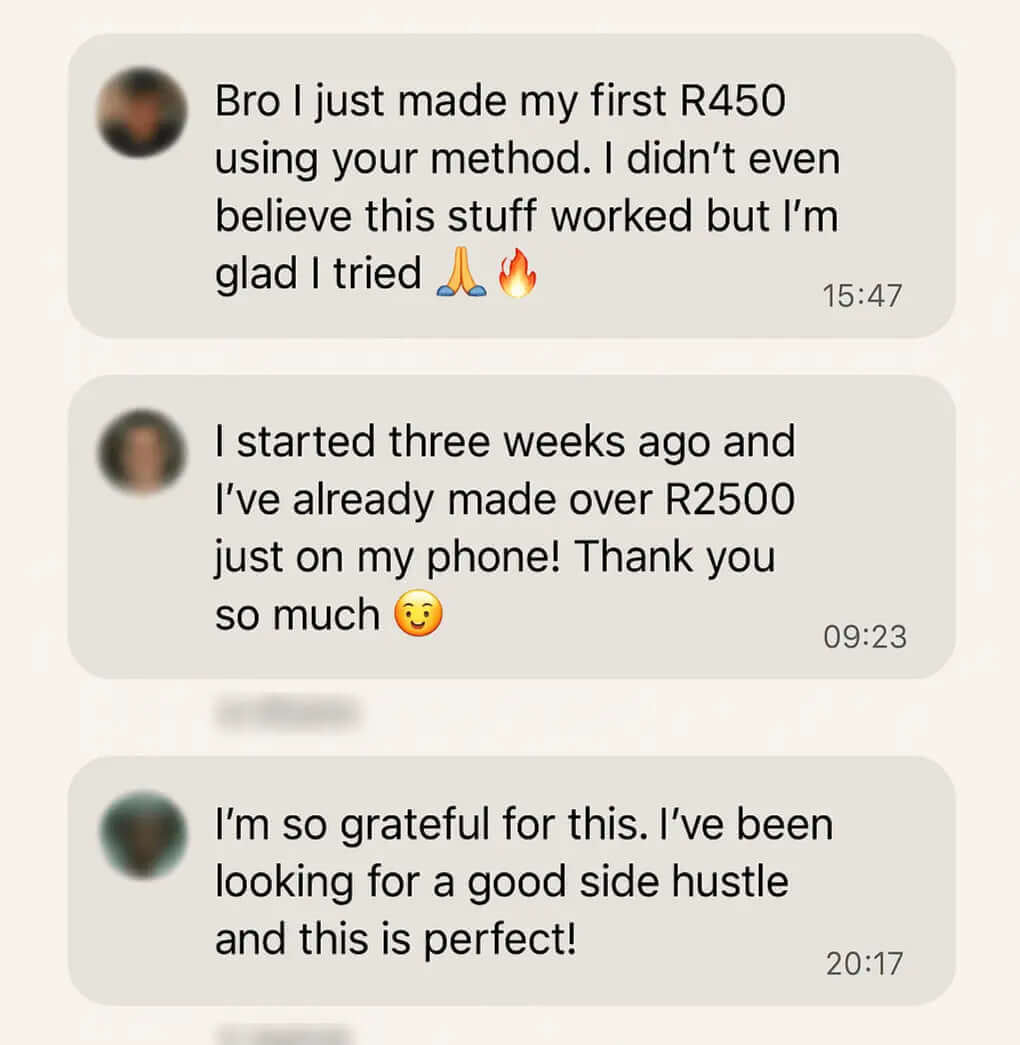 make money online testimonials